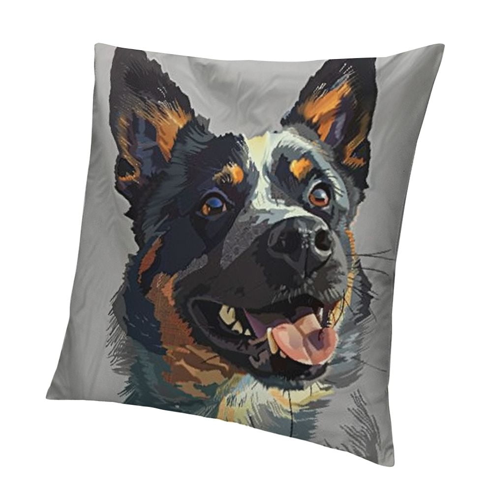 Australian Cattle Dog Decorative Throw Pillow Covers Blue Heeler