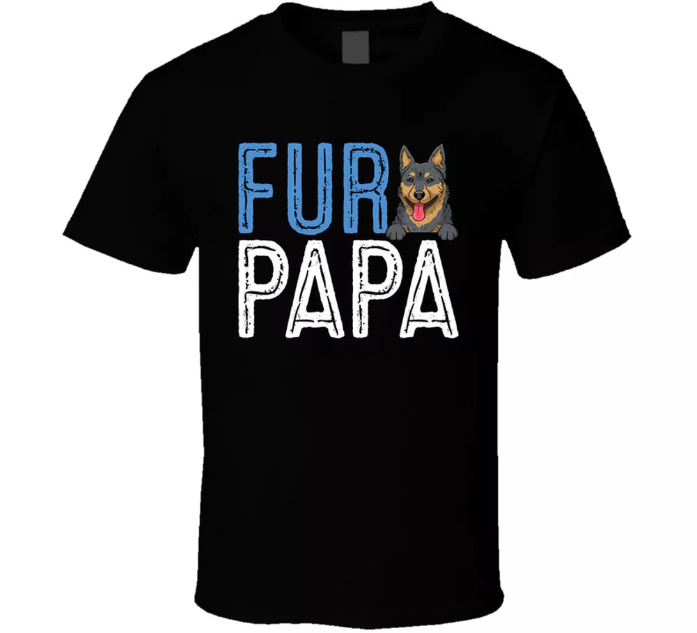 Australian Cattle Dog Fur Papa Father's Day T Shirt - Walmart.com