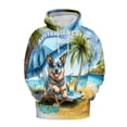 thumbnail image 1 of Australian Cattle Dog Hello Summer Beach Theme with Sunglasses and Tropical Cocktail All Over Print 3D Hoodie Unisex Merch Hoodies Heeler Lover Gifts - 00009, 1 of 6