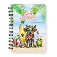 thumbnail image 1 of Australian Cattle Dog Hello Summer with Sunglasses and Surfboard Tropical Vibes Spiral Bound Journal Heeler Lover Gifts 5x7in Spiral Notebook - 00007, 1 of 5