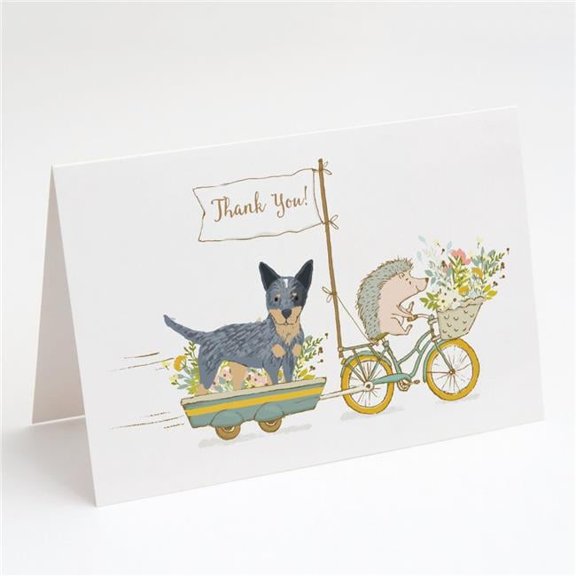 Australian Cattle Dog Patch Greeting Cards & Envelopes, Pack of 8
