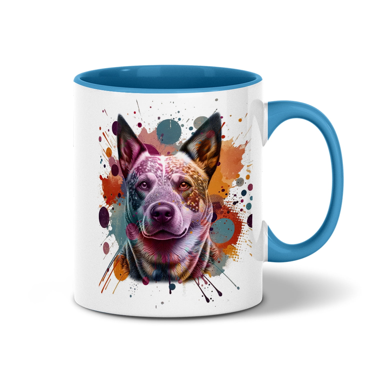 Australian Cattle Dog Portrait Watercolor Vintage Retro Styles 11oz Australian Cattle Dog Portrait Watercolor Vintage Retro Styles 11oz