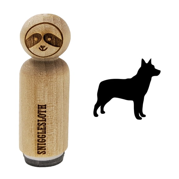 Australian Cattle Dog Solid Rubber Stamp for Scrapbooking Crafting Stamping - Mini 1/2 Inch