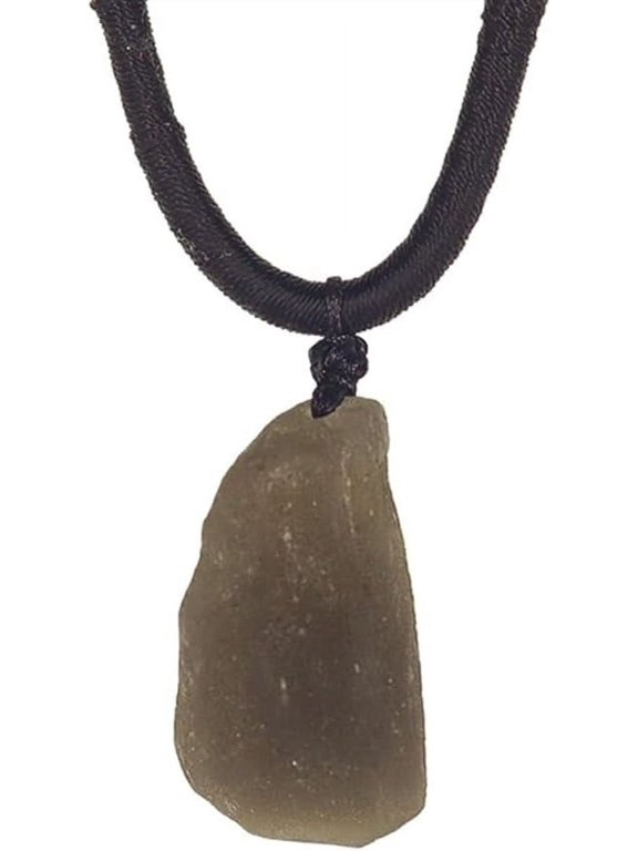Australian Cintamani Meteorites Necklace,Raw Solitaire Tektite Meteorite Stone Real Tektite Pendant,Irregular Shape