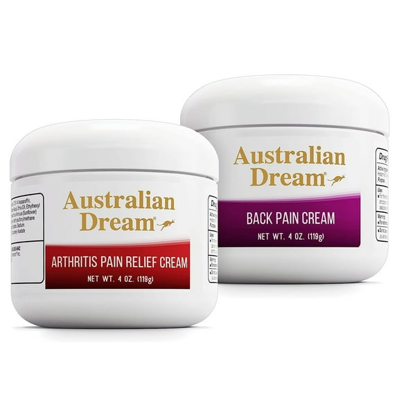 Australian Dream Arthritis Pain Relief Cream and Joint Pain Cream - Aches and Pains - 4 Oz Jars