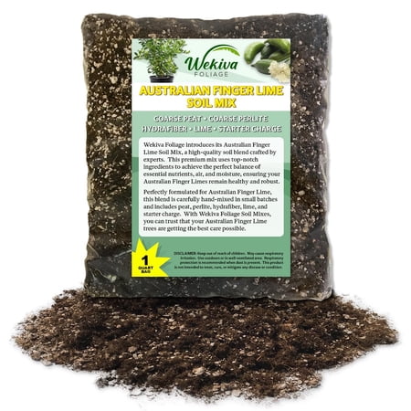 Australian Finger Lime Tree Growing Soil Mix 1 Quart - Custom Soil Blend Potting Mix for Australian Finger Lime Trees Developed by and for Professional Nursery Growers - Nutrient-Rich Formula