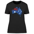 thumbnail image 1 of Australian Flag On Continent Map T-Shirt Women -Image by Shutterstock, Female x-Large, 1 of 2