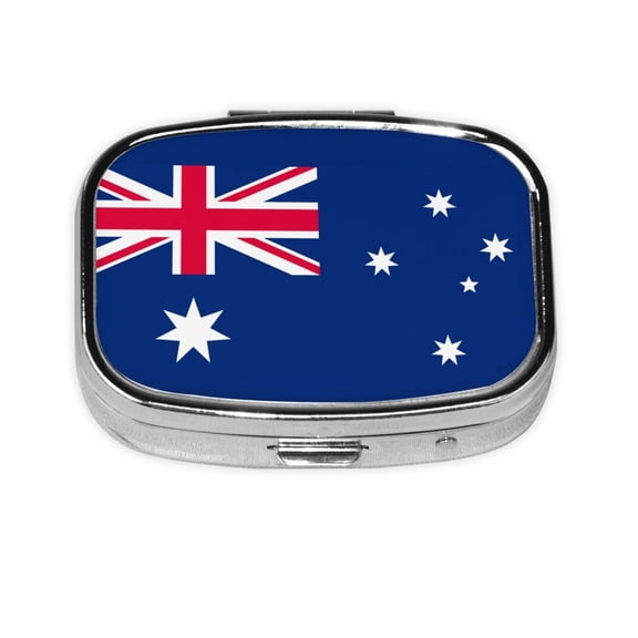 Australian Flag Pill Box 2 Compartment Medicine Pill Case Portable Pill Box For Pocket Or Purse Pill Box Decorative Organizer