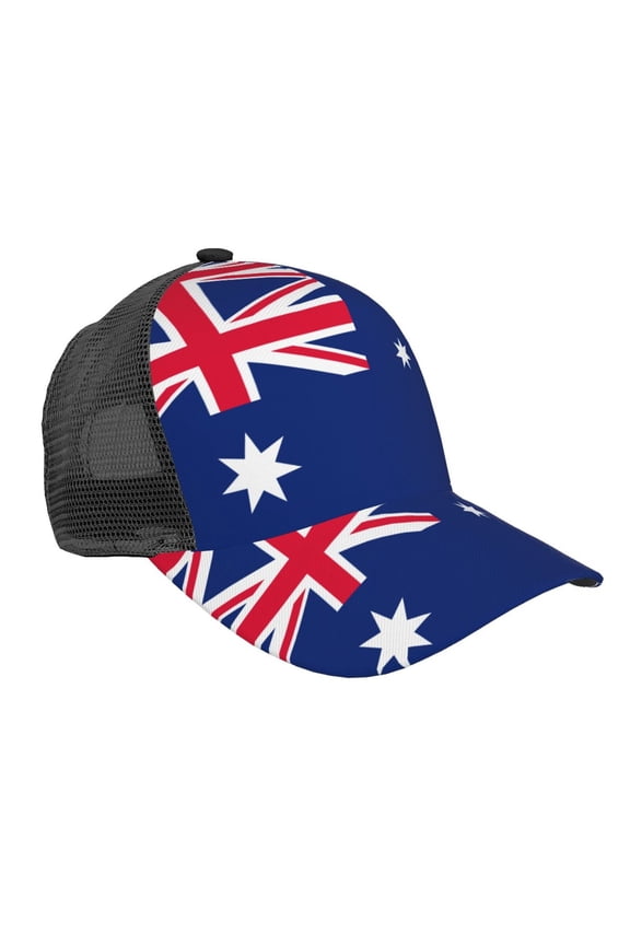 Australian Flag Snapback Trucker Hats Baseball Caps Adjustable Mesh Back Ball Caps For Men Women