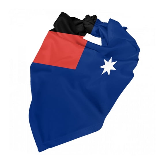 Australian Flag With Aboriginal Flag Dog Bandana Dog Scarf Adjustable Bib Handkerchief Accessories For Small Medium Large Dogs
