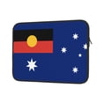 thumbnail image 1 of Australian Flag With Aboriginal Flag Neoprene Laptop Sleeve Computer Bag Notebook Carrying Case Cover Bags 15 inch, 1 of 7