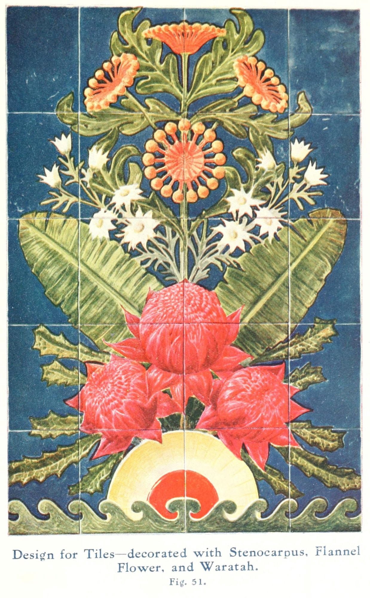 Australian Flora in Applied Art 1915-1 Canvas Art - (24 x 36)