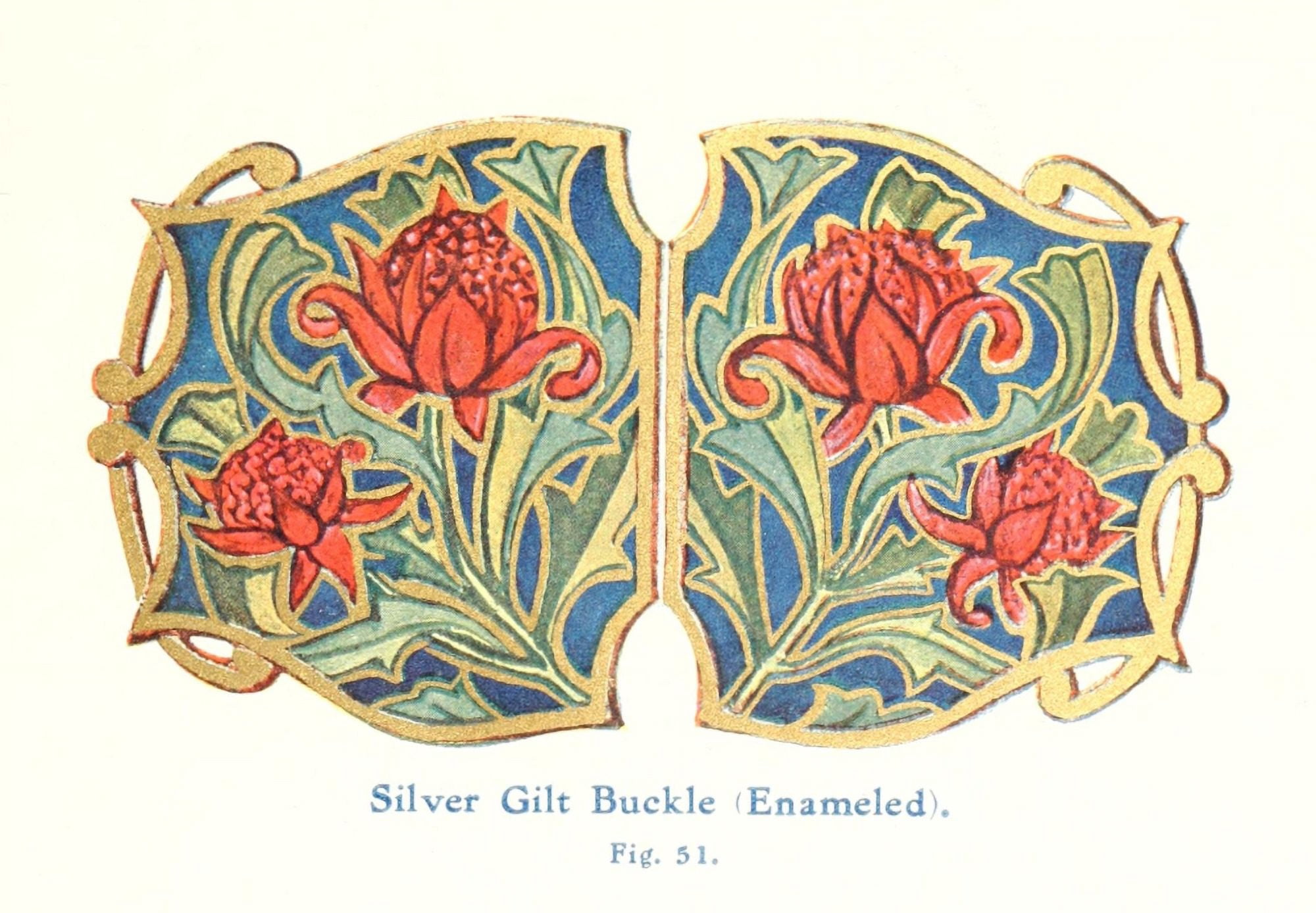 Australian Flora in Applied Art 1915-3 Canvas Art - (18 x 24)
