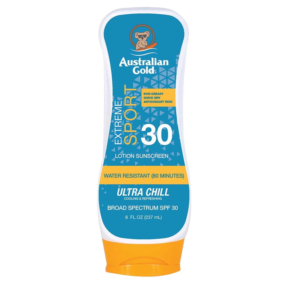 Australian Gold 268788 8 oz Extreme Sport Lotion with Ultra Chill SPF 30