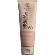 Australian Gold Mineral Tinted Face Lotion Fair to Light - Non-Greasy, Hypoallergenic, Fragrance-Free, SPF 50, 2.5 fl. oz