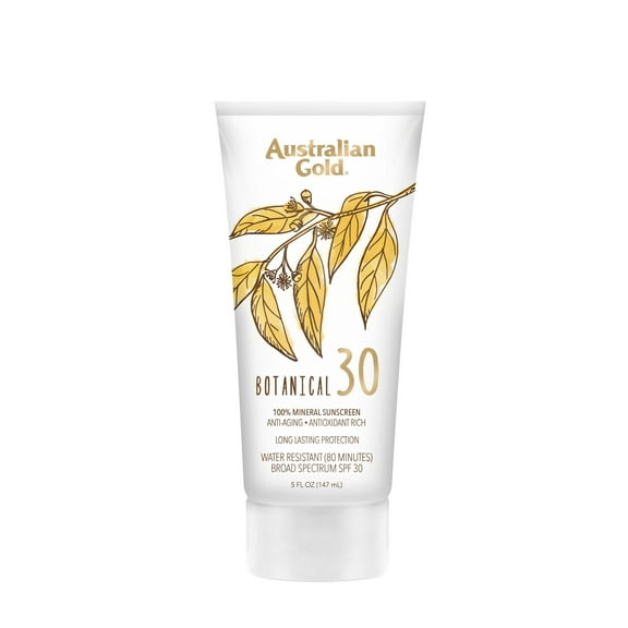 Australian Gold Botanical Mineral Sunscreen Lotion, SPF 30, 5 fl oz