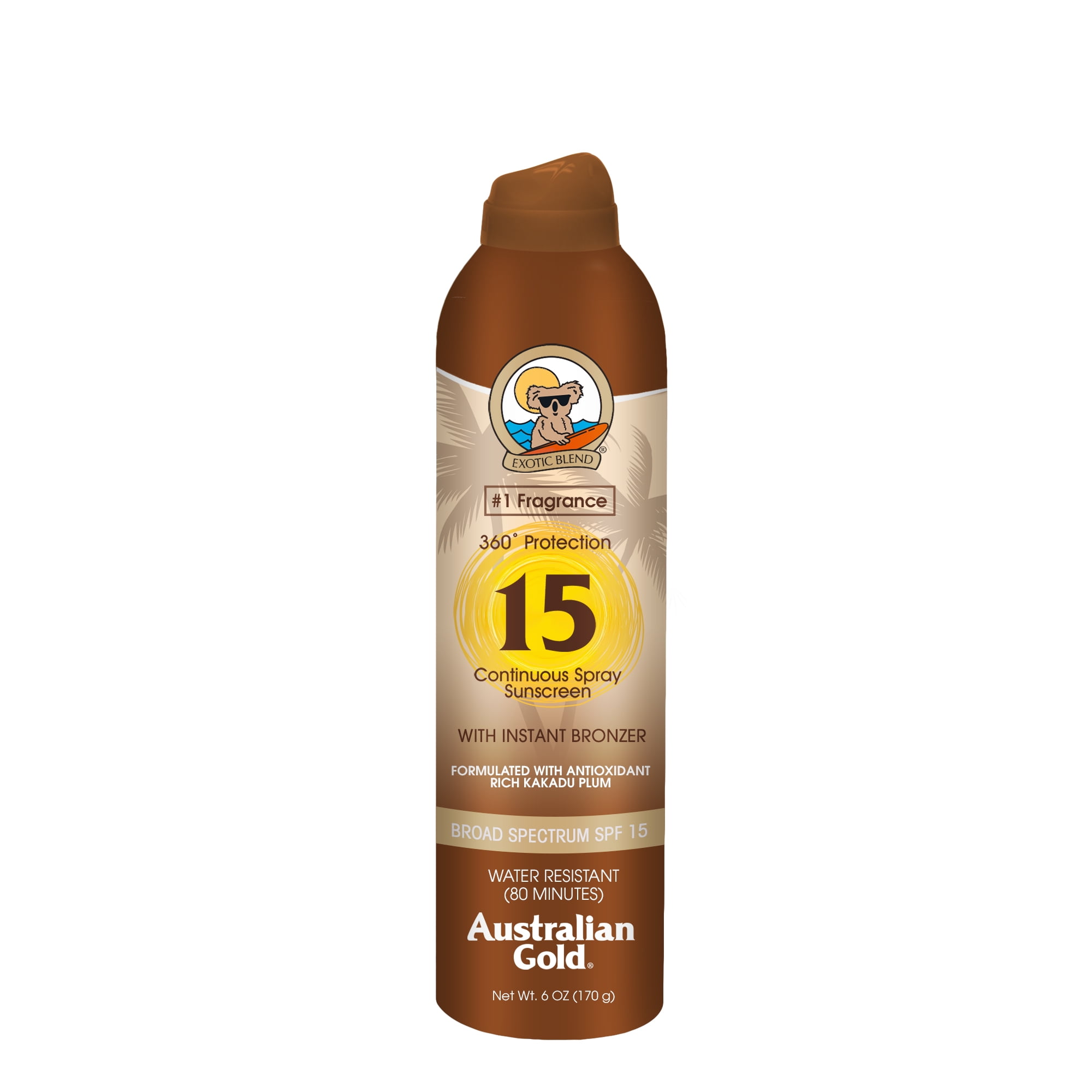 Australian Gold Continuous with Instant Bronzer, SPF 15 - Walmart.com