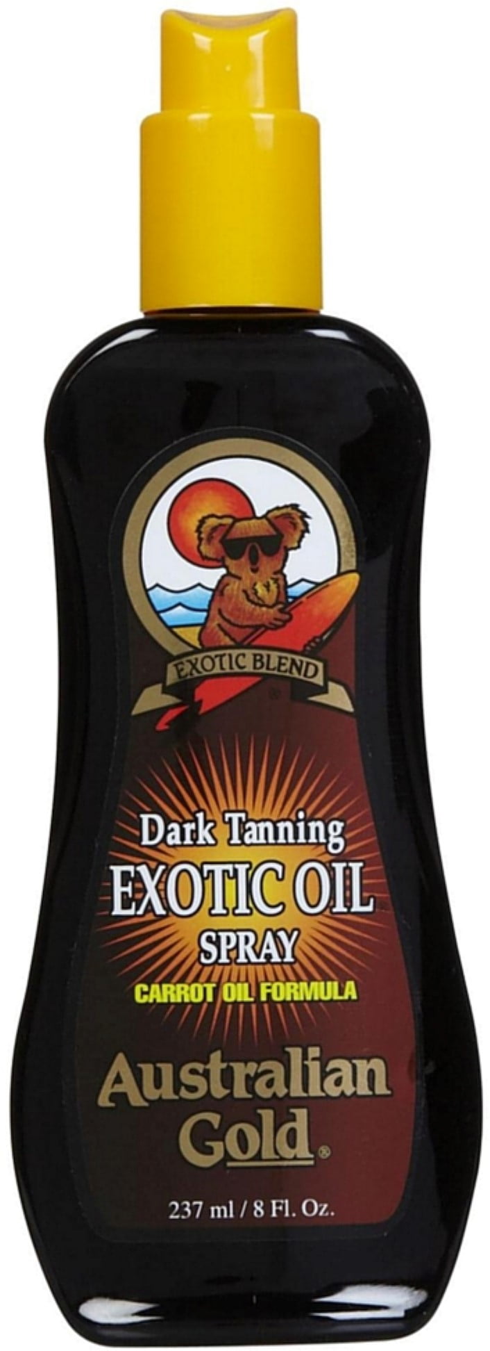 Australian Gold Dark Tanning Exotic Oil Spray Carrot Oil Formula 8 oz (Pack of 2)