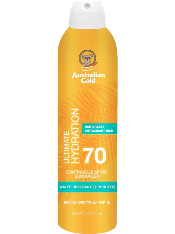 General Protection Ultimate Hydration Continuous Spray Sunscreen, Cocoa Dreams Scent, SPF 70, 6 oz