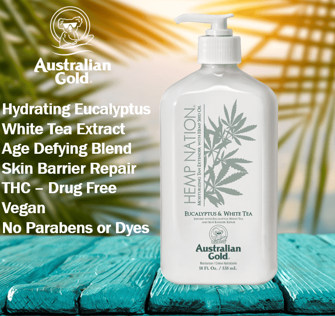 Australian Gold Hemp Nation Eucalyptus & White Tea Body Lotion, 18 fl. oz