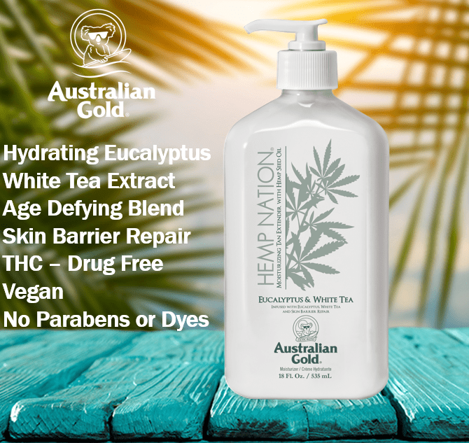 Australian Gold Hemp Nation Eucalyptus & White Tea Body Lotion, 18 fl. oz