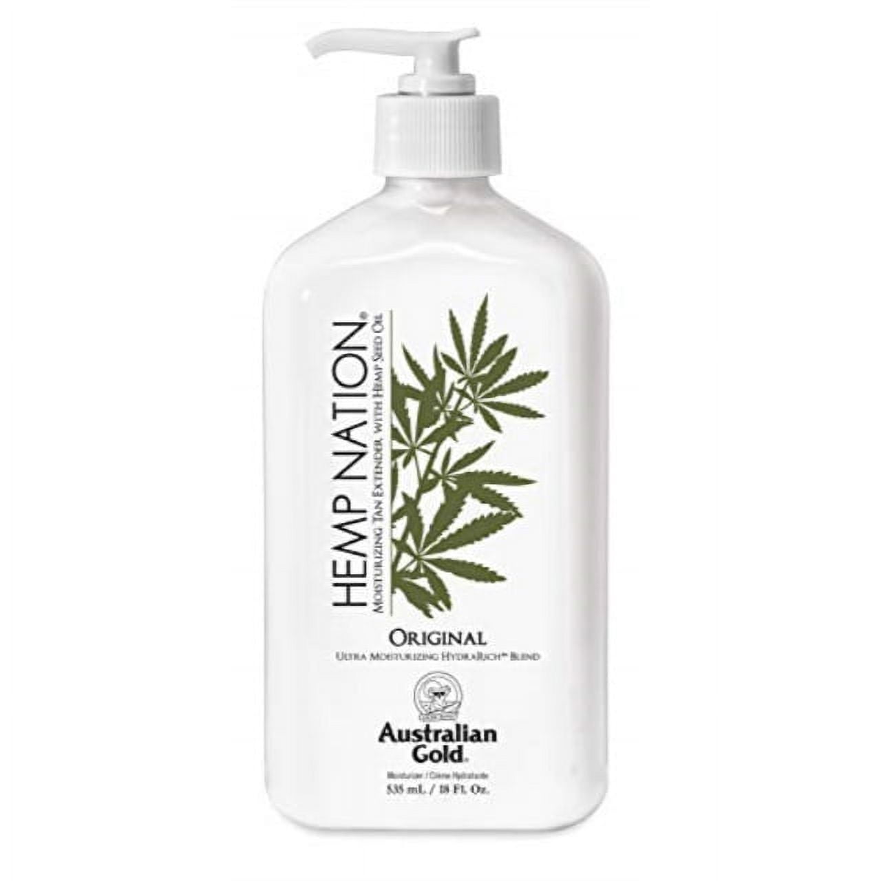 Australian Gold Hemp Nation Original Moisturizer Tan Extender Lotion 18oz.