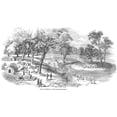 thumbnail image 1 of Australian Gold Rush 1852. Nthe Gold Diggings At Ballarat Australia. Wood Engraving From An English Newspaper Of 1852., 1 of 1