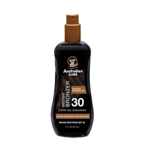 Australian Gold Spray Gel Bronzer SPF 30 Sunscreen, 8 fl. oz
