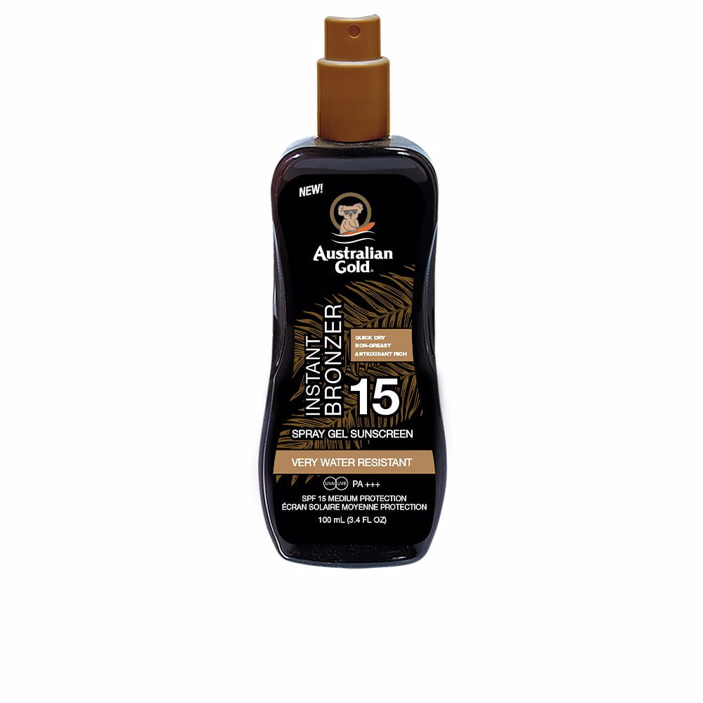Australian Gold SPF15 Instant Bronzer Spray Gel 100ml