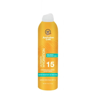 Australian Gold Ultimate Hydration, SPF 15, Continuous Spray Sunscreen, All Skin Types