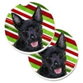 thumbnail image 1 of Australian Kelpie Candy Cane Holiday Christmas Set of 2 Cup Holder Car Coaster, 1 of 1