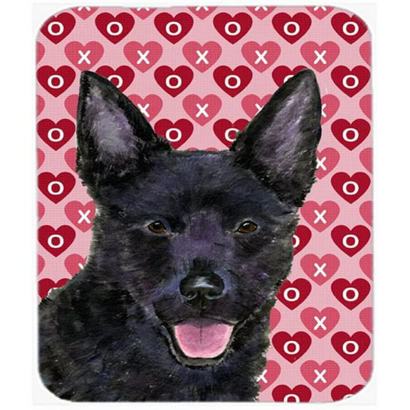 Australian Kelpie Hearts Love And Valentines Day Mouse Pad, Hot Pad Or Trivet