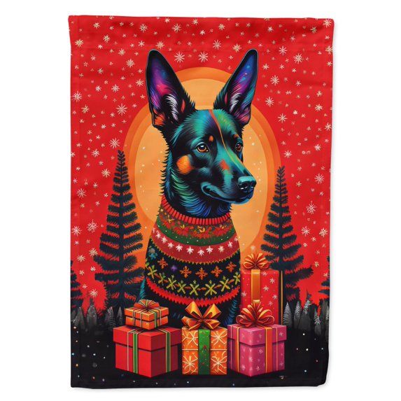 Australian Kelpie Holiday Christmas Garden Flag 11.25 in x 15.5 in