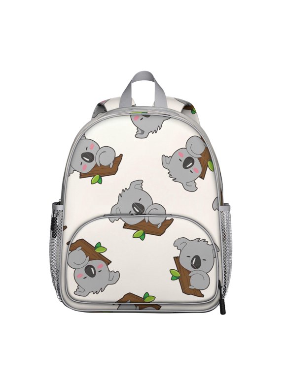 Australian Koala Bear Student Backpack – Cute Animal Print with Koala Pattern, Watercolor Aesthetic, and Cartoon Style