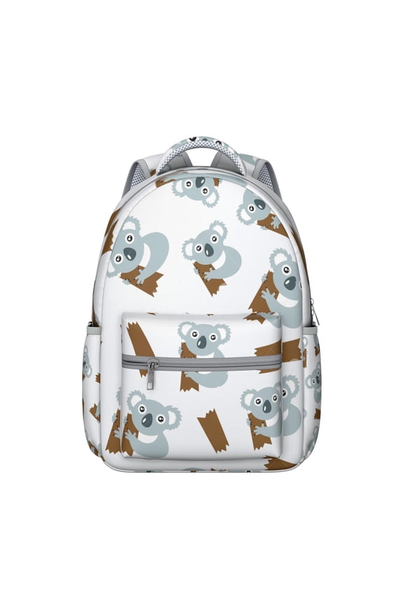 Australian Koala Print School Backpack for Student Cute Cartoon Animal Pattern Koala Bear Bookbag for Student Gift