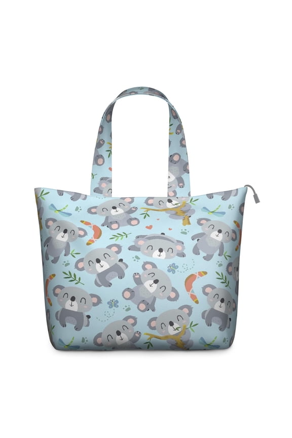 Australian Koala Themed Weekender Duffel, Cute Koala Bear Print Travel Bag, Patterned Animal Travel Tote for Women and Nature Lovers