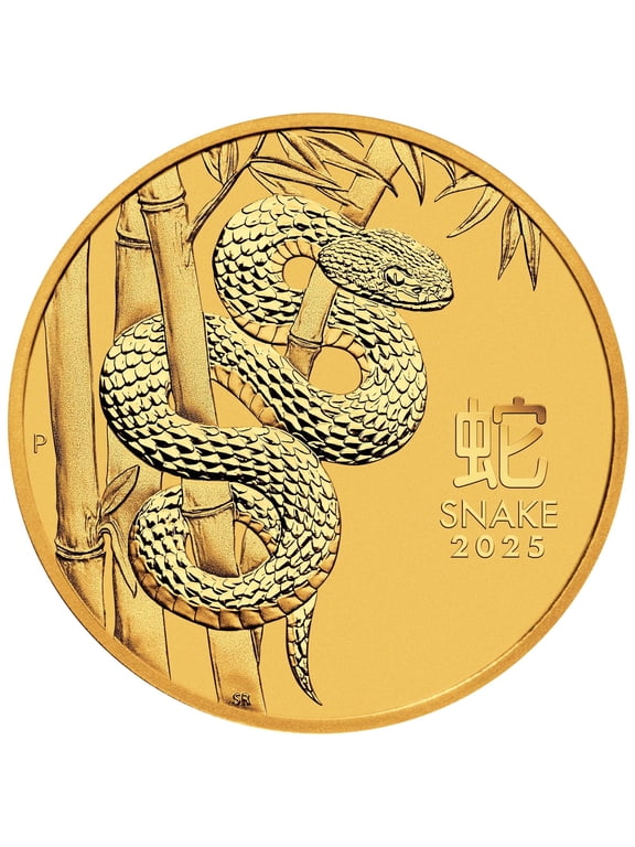 Australian Lunar Series III 2025 Year of the Snake 1oz Gold Bullion Coin