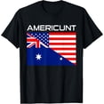 thumbnail image 1 of Australian Roots Half American Half Australia Flag Americunt T-Shirt, 1 of 4