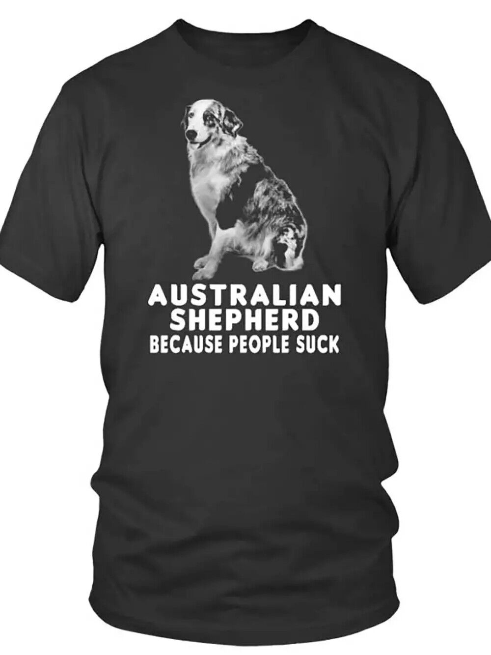 Australian Shepherd 15529 funny Men’s Tshirt