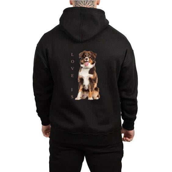 Australian Shepherd Aussie Vacuum Blueprint Hoodie