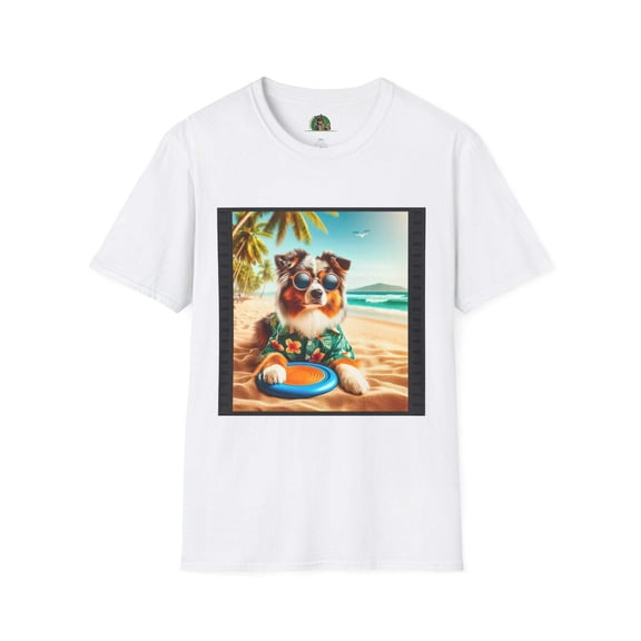 Australian Shepherd Beach Frisbee Dog