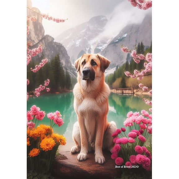 Australian Shepherd -  Best of Breed DCR Spring Garden Flag