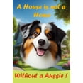 thumbnail image 1 of Australian Shepherd Black Tri - Best of Breed A House is Not a Home Outdoor House Flag 28" x 40" Mailbox Flag Dog Flag, 1 of 1