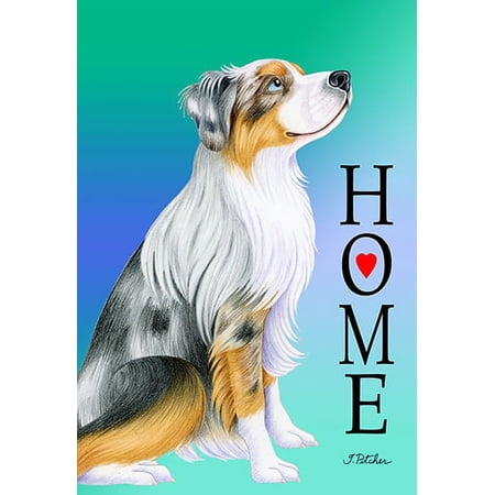 Australian Shepherd Blue Merle - Best of Breed Home Design House Flag