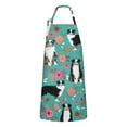 thumbnail image 1 of Australian Shepherd Dog and Flower Apron-Garden Aprons for Women with Pockets-Cotton Linen Waterproof Kitchen Cooking Gardening Aprons Adjustable for Kitchen,Cooking,BBQ and Salon 33x27 Inch, 1 of 7