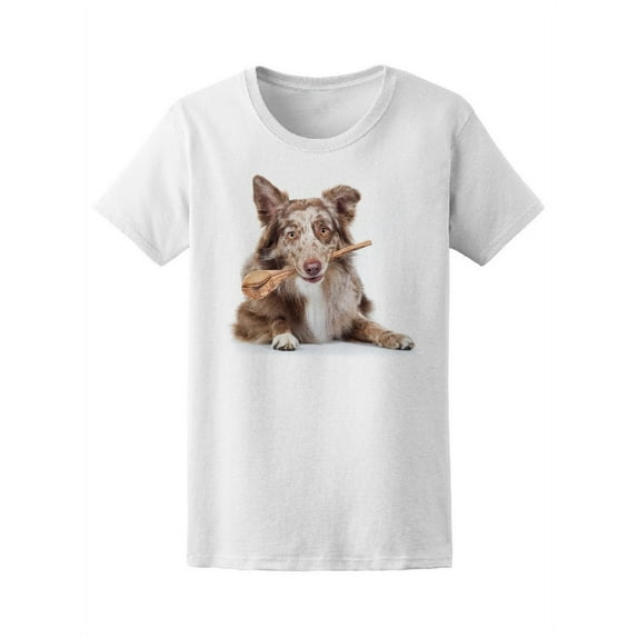 Australian Shepherd Dog Spoon T-Shirt Women -Image by Shutterstock, Female Medium