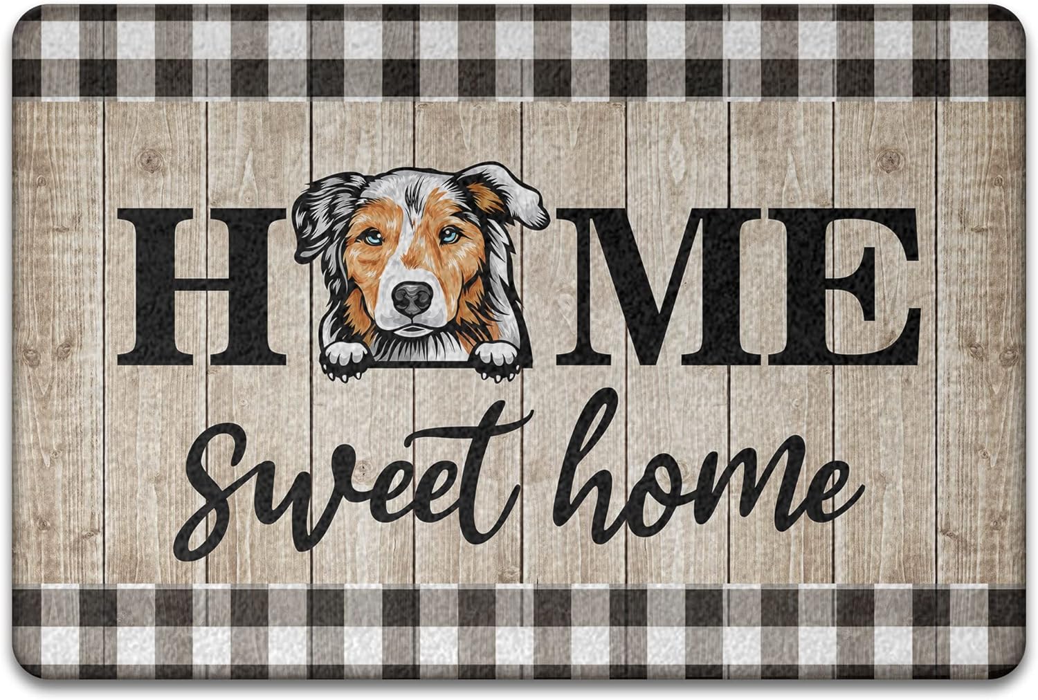 Australian Shepherd Door Mat Doormats for Front Door Dog Lover