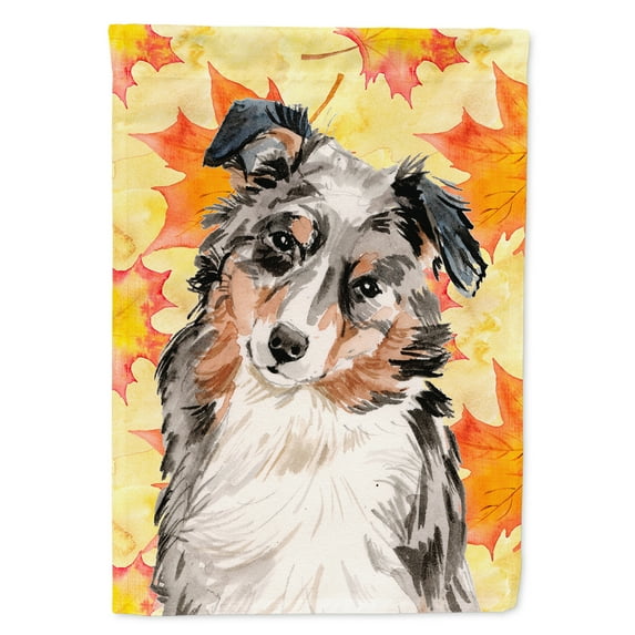 Australian Shepherd Fall Garden Flag