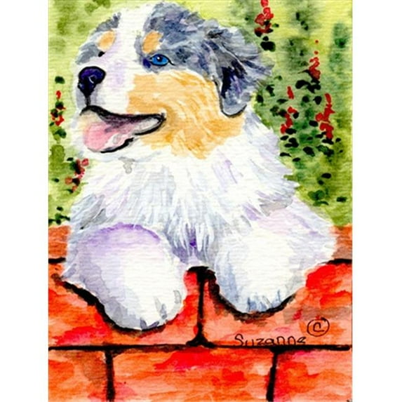Australian Shepherd Flag Canvas- House Size