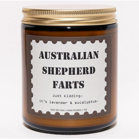 Australian Shepherd Gifts & Decor, Australian Shepherd Gifts for Women, Dog Mom Gift, Dog Birthday Gift - Lavender & Eucalyptus Soy Wax Scented Candle, 50Hr Burn, Doggy Decors That Bring Warmth